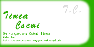 timea csemi business card